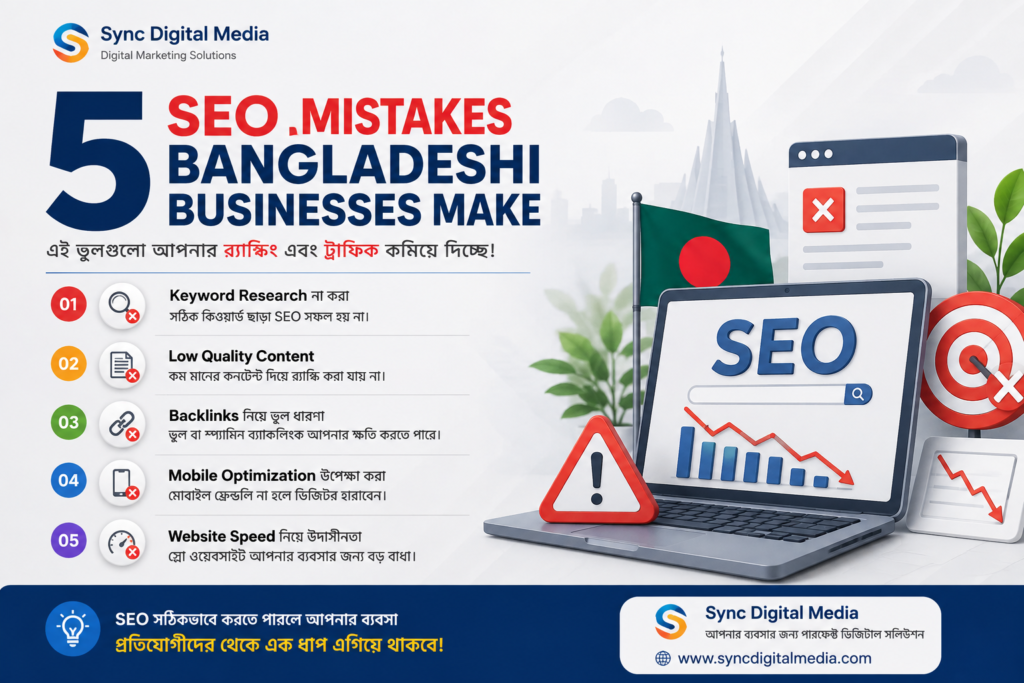 5 SEO Mistakes Bangladeshi Businesses Make Sync Digital Media